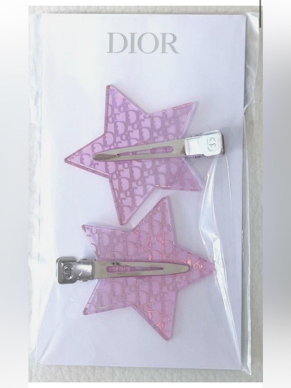 DIOR | Star Hair Clips - Pink